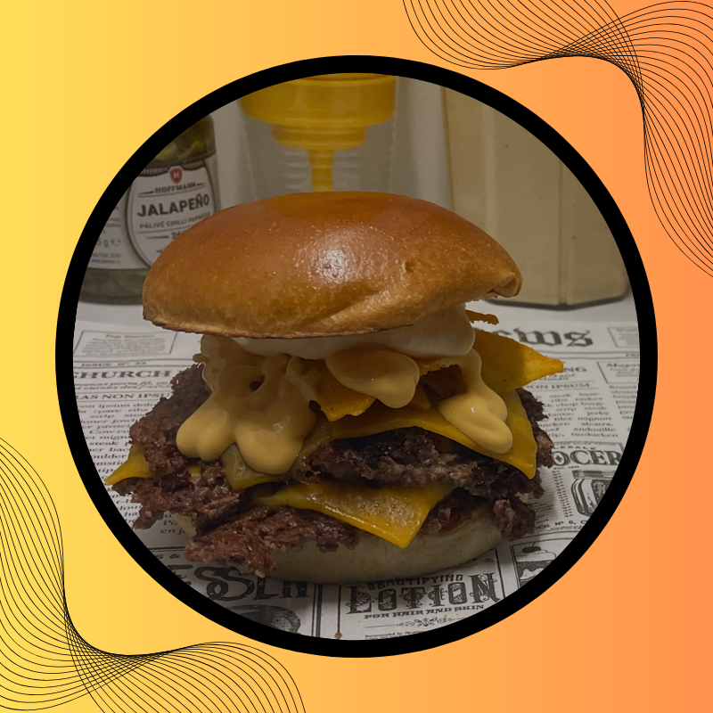 Tortilla Chedar Burger